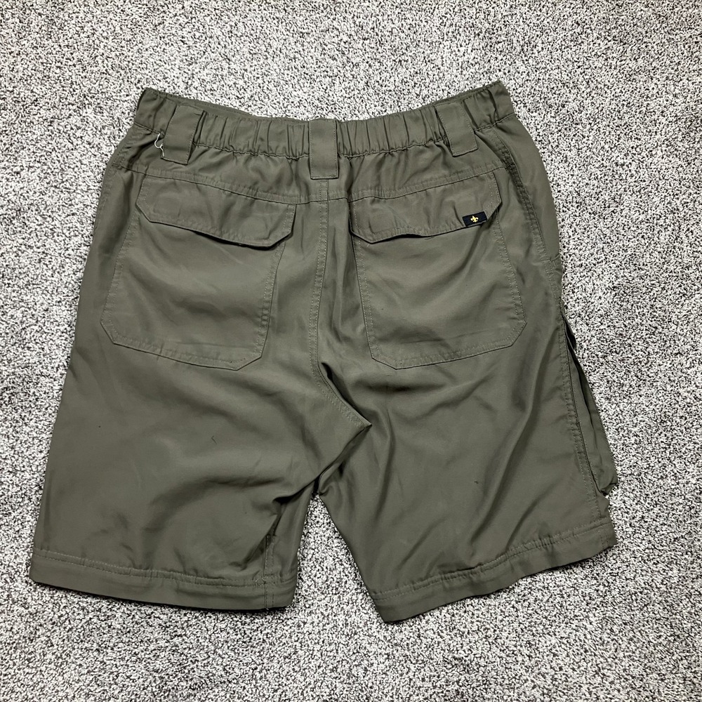 Boy Scouts‎ Of America Shorts Mens Small Green Cargo Uniform Switchbacks Relaxed - Picture 7 of 9